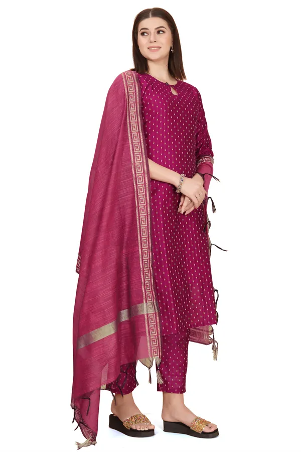 Pink_Party_Wear_&_Casual_Kurta_Pant_Dupatta_Set