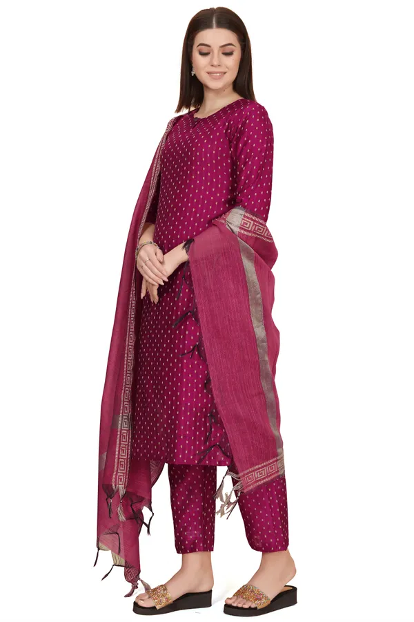Pink_Party_Wear_&_Casual_Kurta_Pant_Dupatta_Set