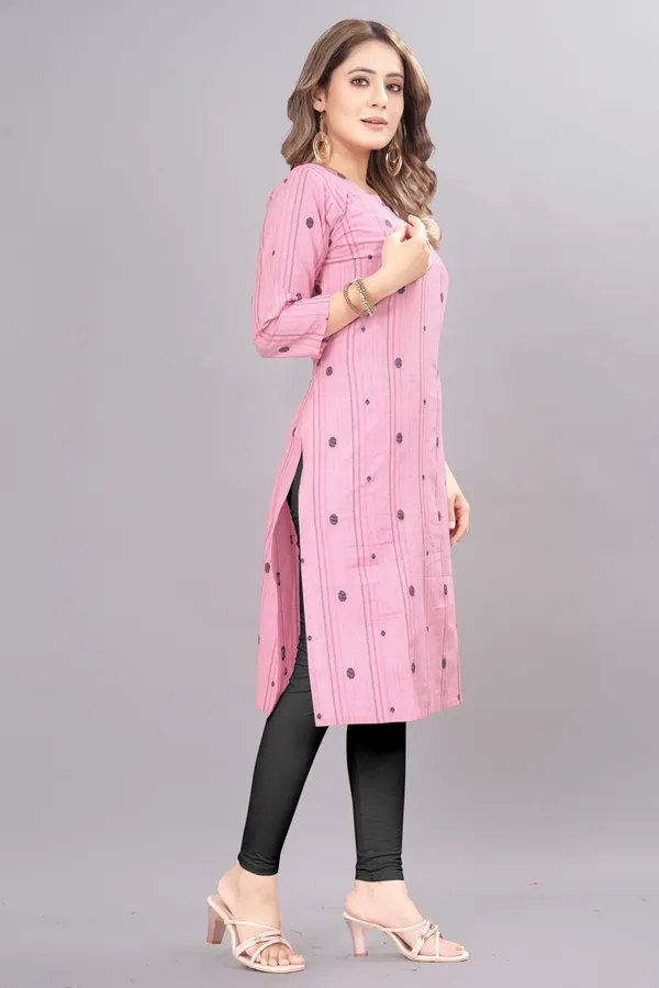 Pink_Cotton_Blend_Striped_Straight_Kurta