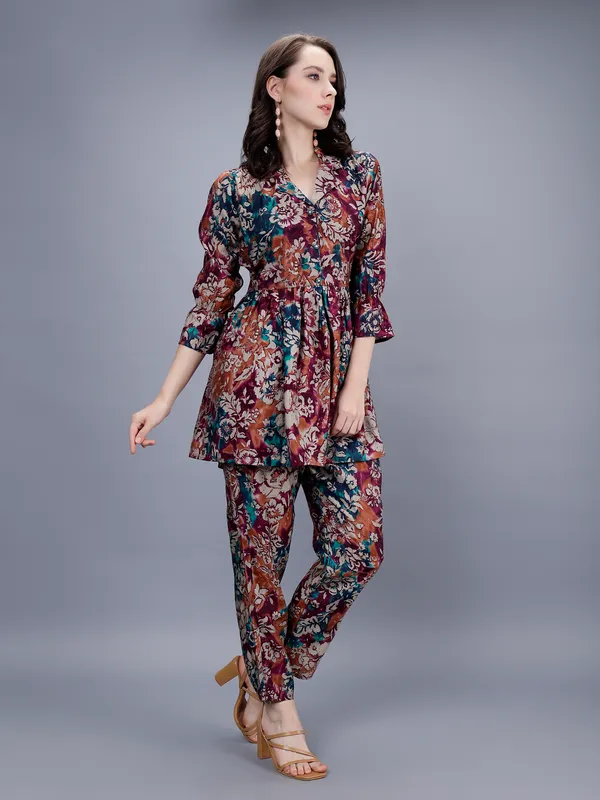 Purple_Modal_Fabric_Printed_Co-ords_for_Women