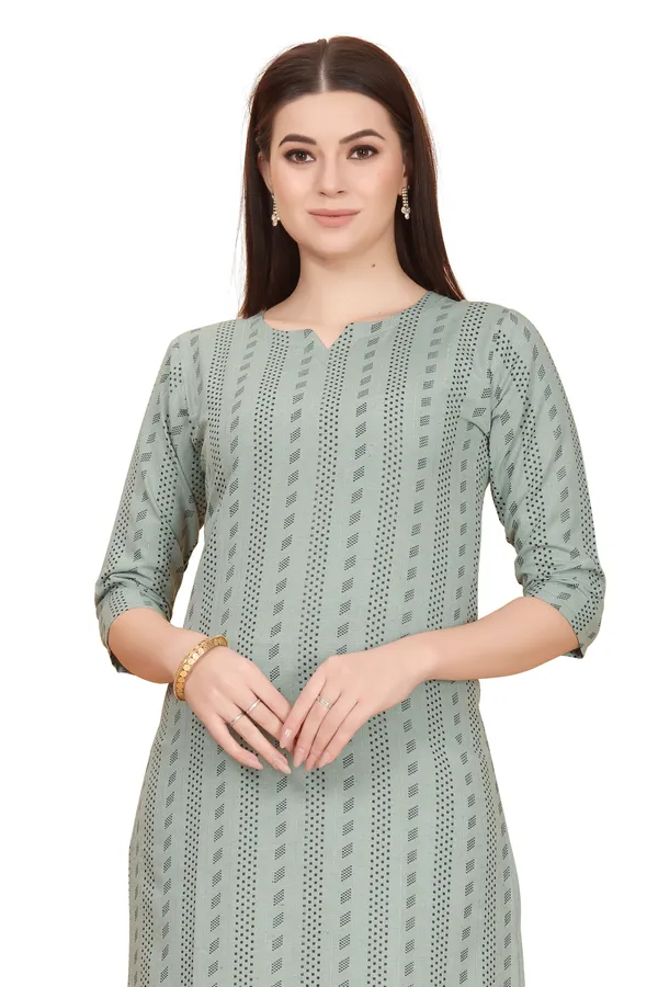 Grey_Cotton__Striped_Straight_Kurta