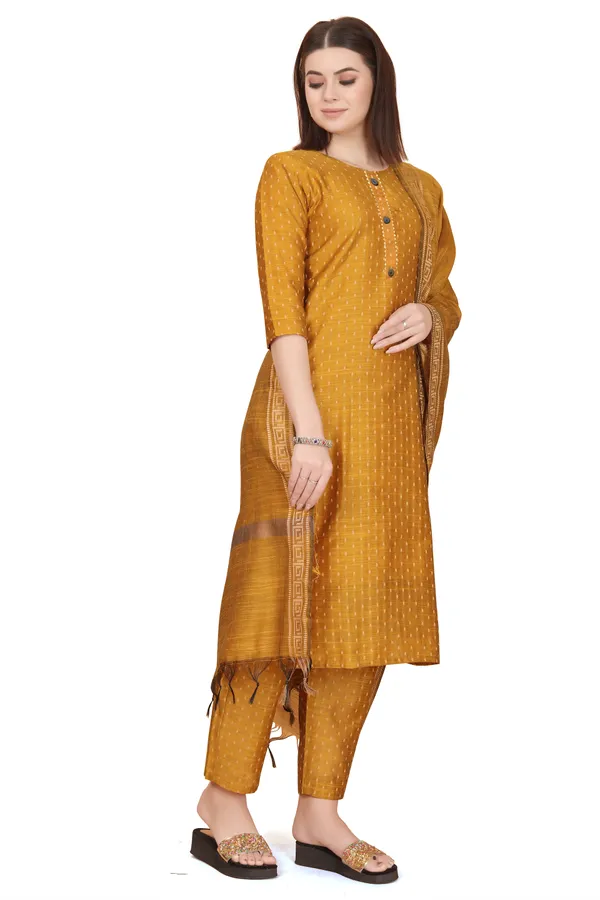 Yellow_Party_Wear_&_Casual_Kurta_Pant_Dupatta_Set