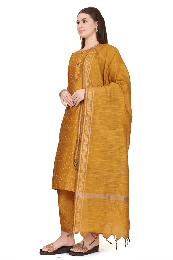 Yellow_Party_Wear_&_Casual_Kurta_Pant_Dupatta_Set