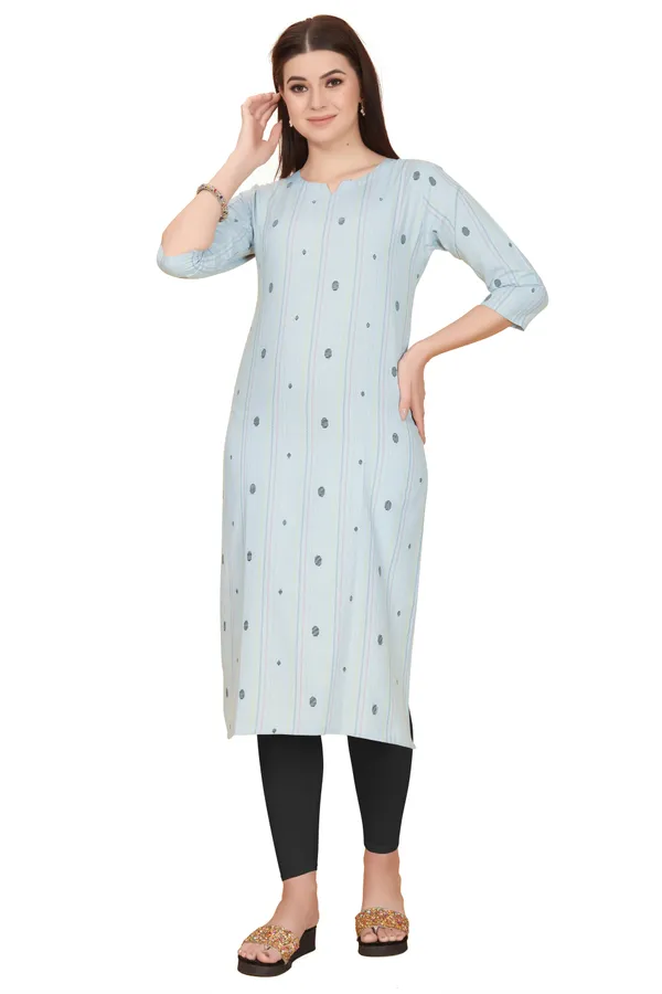 Blue_Cotton__Striped_Straight_Kurta
