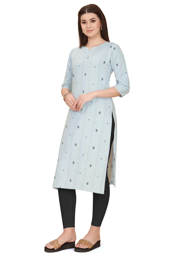 Blue_Cotton__Striped_Straight_Kurta