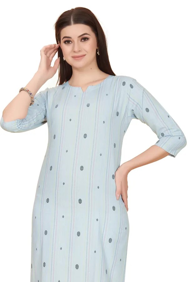 Blue_Cotton__Striped_Straight_Kurta