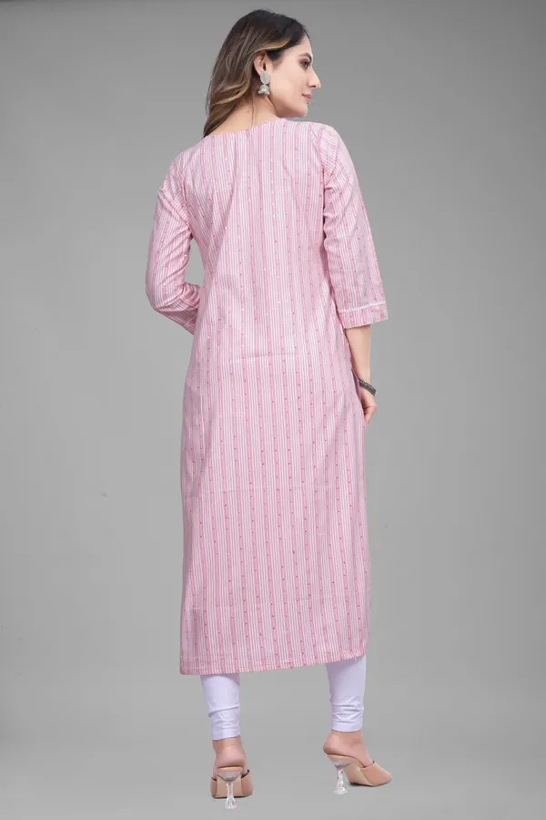 Pink_Cotton__Striped_Straight_Kurta
