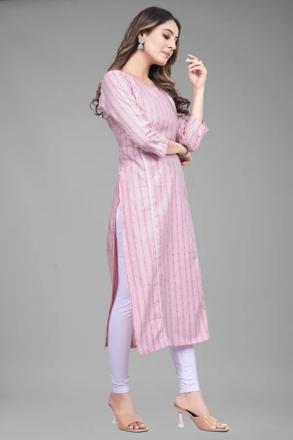 Pink_Cotton__Striped_Straight_Kurta