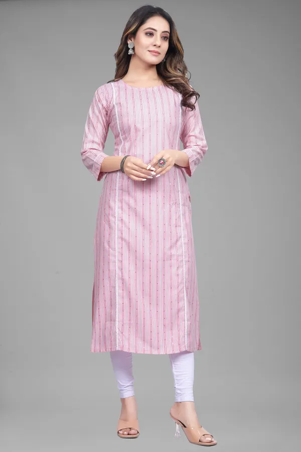 Pink_Cotton__Striped_Straight_Kurta