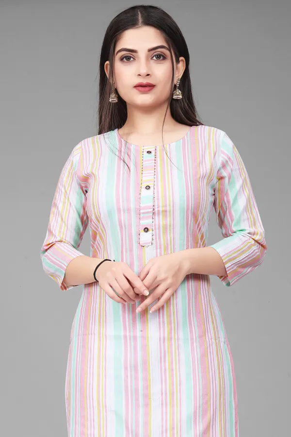Pink_Cotton__Striped_Straight_Kurta