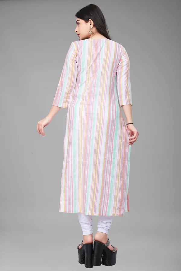 Pink_Cotton__Striped_Straight_Kurta