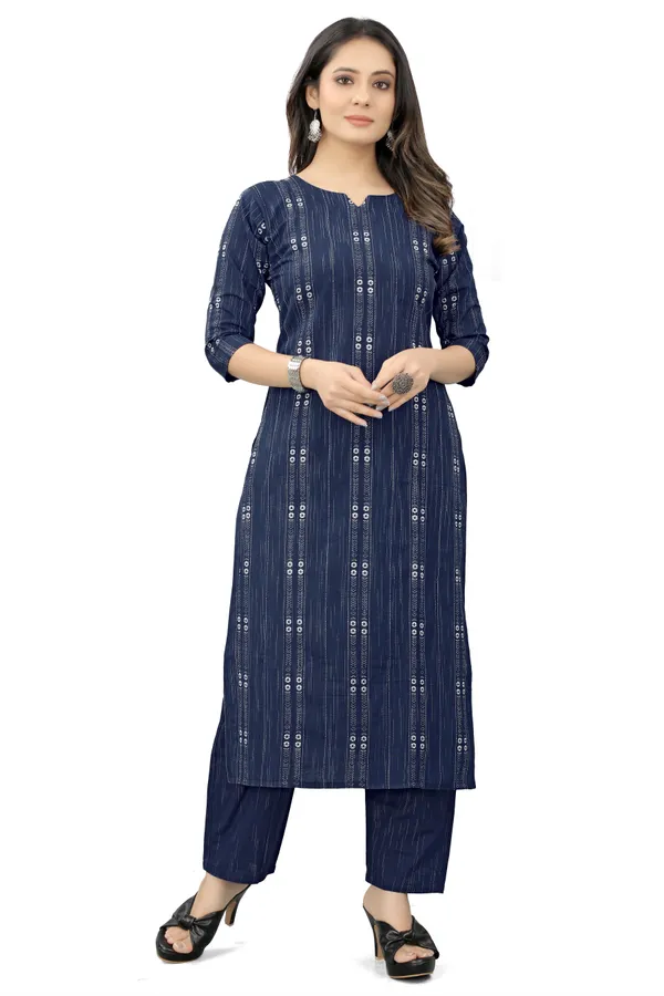 Blue_Cotton_Woven_Kurta_Pant__Set