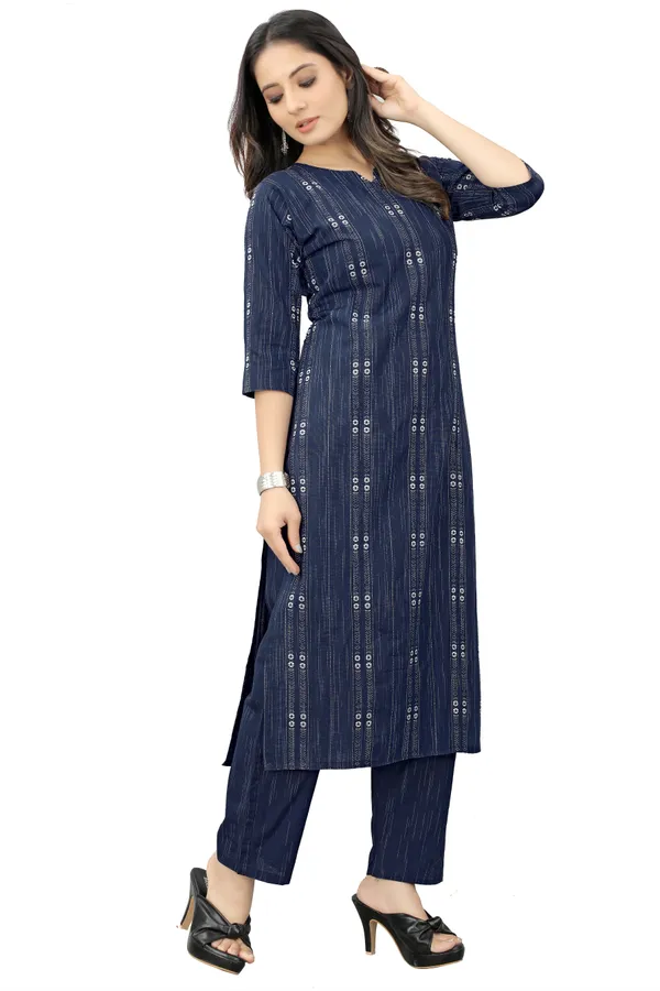Blue_Cotton_Woven_Kurta_Pant__Set