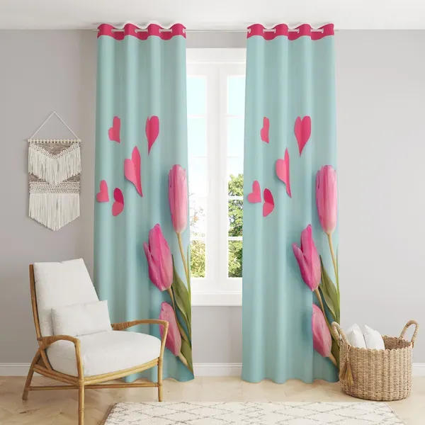 Pack_Of_2-_Polyester_piece_Blue_Pink_printed_Heavy__European_semi_transparent_Curtains_Grommet_Curtain?for?Living?Room