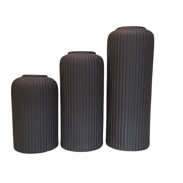Modern_Ceramic_Flower_Vase_Set_of_3_pcs_(_Black_Matt)__(6_/_8_/_10_inch_Height_)