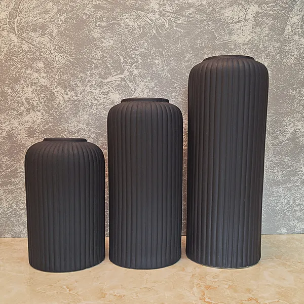 Modern_Ceramic_Flower_Vase_Set_of_3_pcs_(_Black_Matt)__(6_/_8_/_10_inch_Height_)