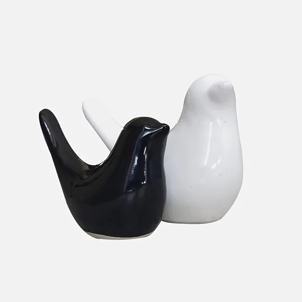Black_&_White_Charming_Ceramic_Birds-Set_of_2_pcs_Glossy_Black_&_White