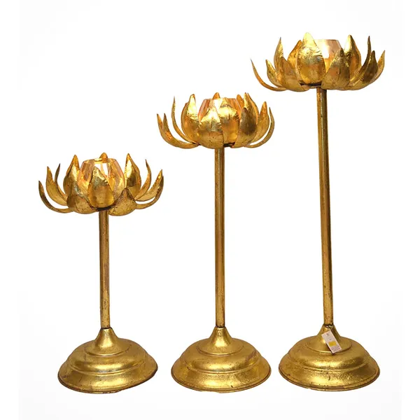 Golden_Pedistal_Sunflower_Candle_Holder_Set_of_3_pc_(18",_24",_36")