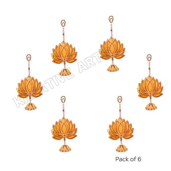 Decorative_Wall_Hanging_Lotus_with_Jhumka_Pooja_wall_decor_Set_of_6_pcs(RED)