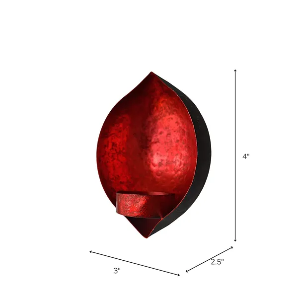 Mixed_Colour_Drop_Shape_Wall_Candle_Holders_Mixed_Color_-(Pack_of_6_Pcs)_,Mild_Steel