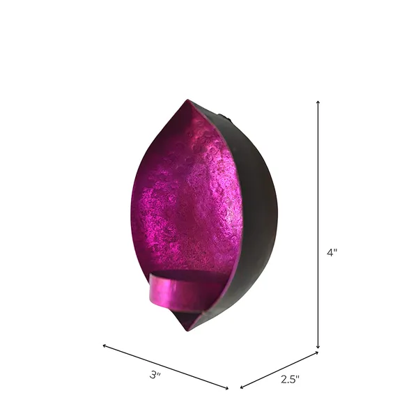 Mixed_Colour_Drop_Shape_Wall_Candle_Holders_Mixed_Color_-(Pack_of_6_Pcs)_,Mild_Steel