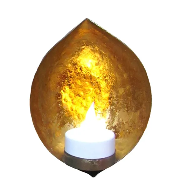 Rustic_Gold_Leafing_Drop_Shape_Wall_Candle_Holders_Gold_Leafing-(Pack_of_2_Pcs)