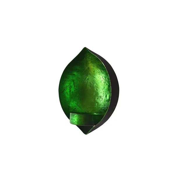Rustic_Green_Leafing_Drop_Shape_Wall_Candle_Holders_Green_Leafing-(Pack_of_2_Pcs)