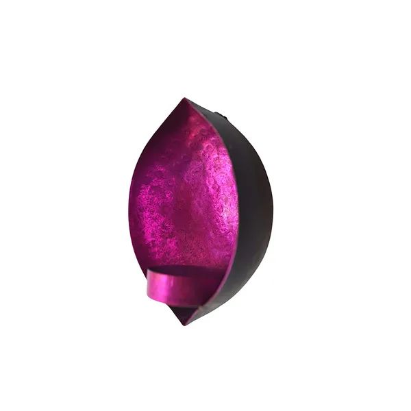 Rustic_Pink_Leafing_Drop_Shape_Wall_Candle_Holders_Pink_Leafing-(Pack_of_2_Pcs)