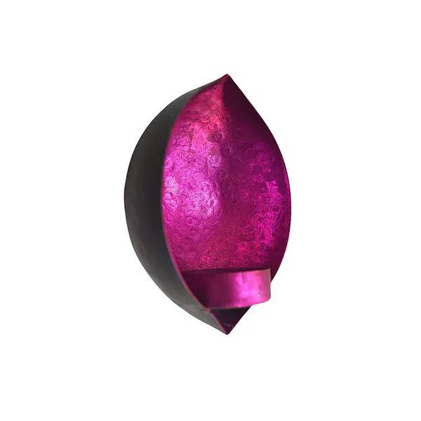 Rustic_Pink_Leafing_Drop_Shape_Wall_Candle_Holders_Pink_Leafing-(Pack_of_2_Pcs)