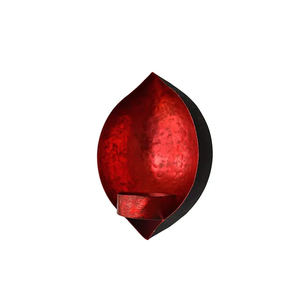 Rustic_Red_Leafing_Drop_Shape_Wall_Candle_Holders_Red_Leafing-(Pack_of_2_Pcs)