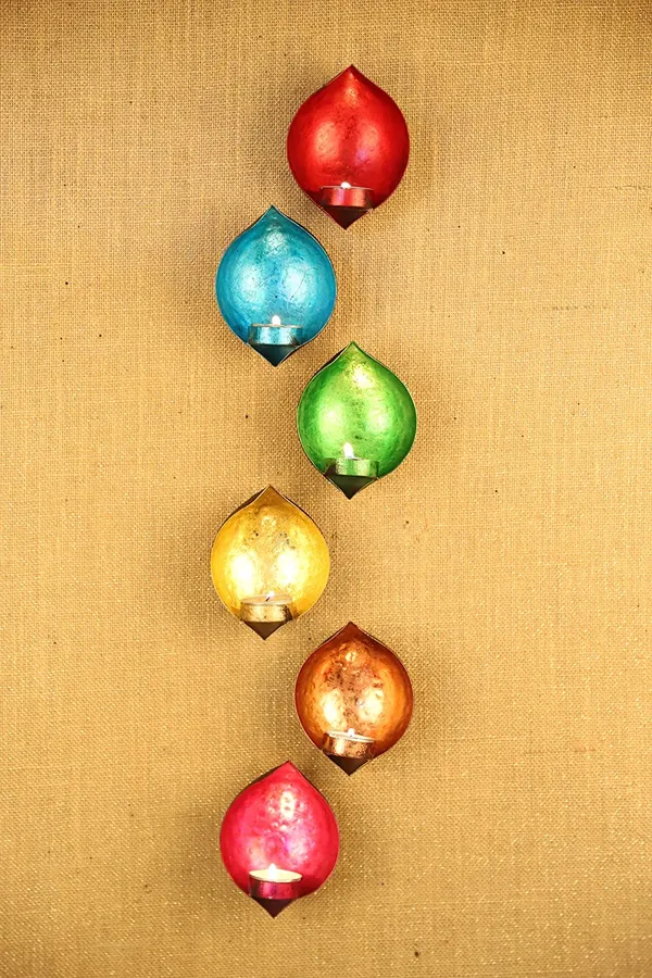 Rustic_Red_Leafing_Drop_Shape_Wall_Candle_Holders_Red_Leafing-(Pack_of_2_Pcs)