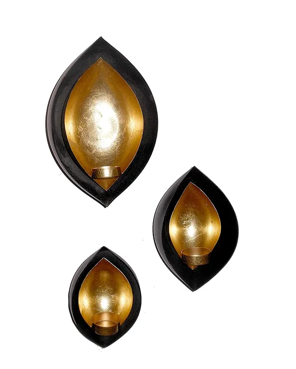 Dual_Diya_Shape_Wall_Hanging_Candle_Holder_Set_of_3_Pcs