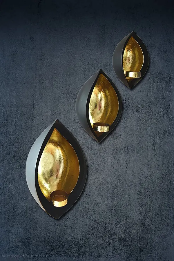 Dual_Diya_Shape_Wall_Hanging_Candle_Holder_Set_of_3_Pcs