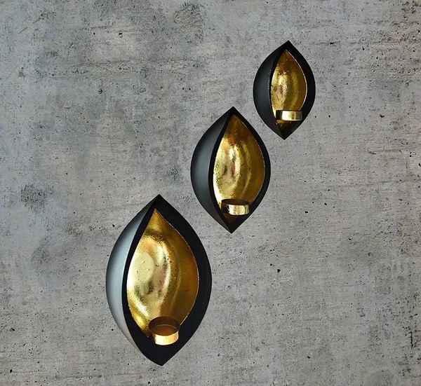 Dual_Diya_Shape_Wall_Hanging_Candle_Holder_Set_of_3_Pcs