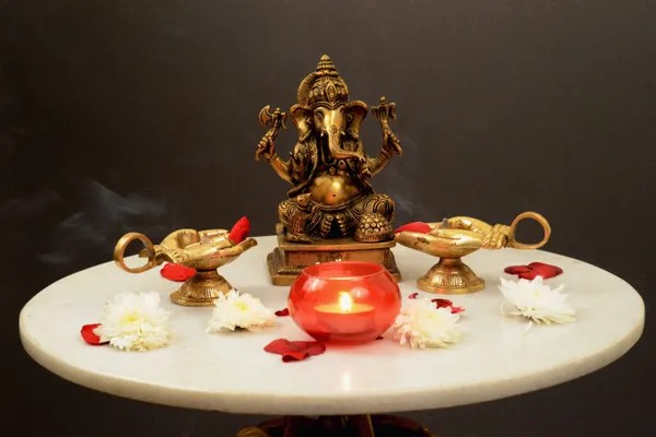 Antique_Brass_Brass_Ganesha_Statue_6"_Antique_Bronze,_Minimalist_Decor_By