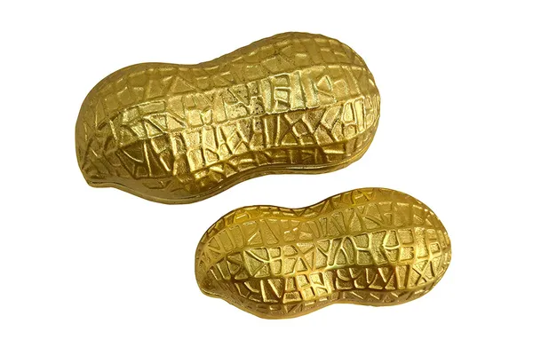 Gold_Peanut_Design_Snacks_Server_Set_of_2Pcs_in_Gold_Platting,_Housewarming_Gift,_Gift_for_Diwali_by