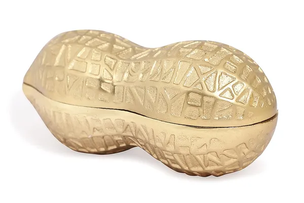 Gold_Peanut_Design_Snacks_Server_Set_of_2Pcs_in_Gold_Platting,_Housewarming_Gift,_Gift_for_Diwali_by