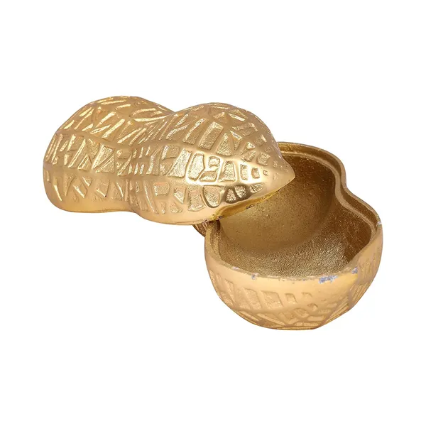 Gold_Peanut_Design_Snacks_Server_Set_of_2Pcs_in_Gold_Platting,_Housewarming_Gift,_Gift_for_Diwali_by