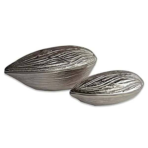 Silver_Almond_Shape_Snacks_Server_Silver_Set_of_2_Pcs_for_Dinning_Table_Decor,_Party_Decor_by