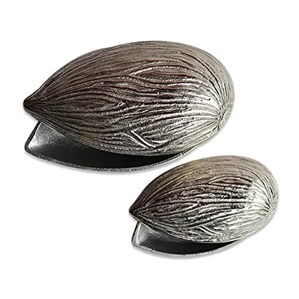 Silver_Almond_Shape_Snacks_Server_Silver_Set_of_2_Pcs_for_Dinning_Table_Decor,_Party_Decor_by
