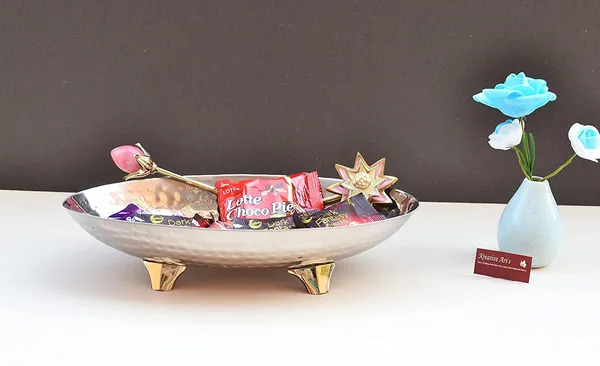 Steel_And_Brass_Snacks_Server_Boat_Shape_Snacks_Bowl_in_Steel_and_Brass,_Diwali_Gift,_Centerpiece_Decorative_Bowl,_House_Warming_by