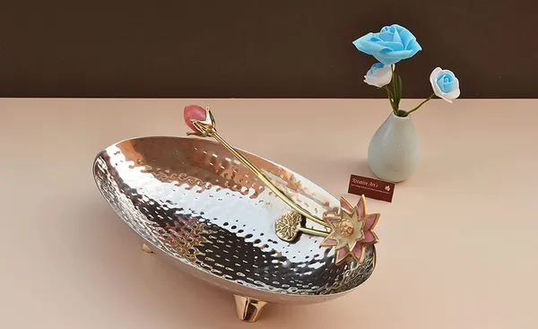 Steel_And_Brass_Snacks_Server_Boat_Shape_Snacks_Bowl_in_Steel_and_Brass,_Diwali_Gift,_Centerpiece_Decorative_Bowl,_House_Warming_by