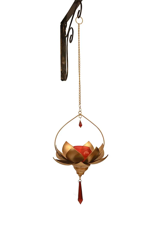 Gold_Gold_Lotus_Hanging_T-Light_Holder_with_Red_Votive,_Garden_Candle_Holder,_Perfect_for_Diwali_Gifts,_Garden_Decor_Hanging_T-Light_Holder_by