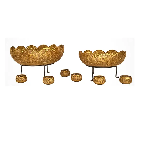 Brass_Gold_Flower_Embossed_Design_Urli_Set_(Pack_of_8_pcs)