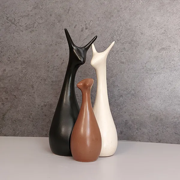 Deer_Family_Showpiece_|_Black,_White_&_Brown|_Pack_of_3