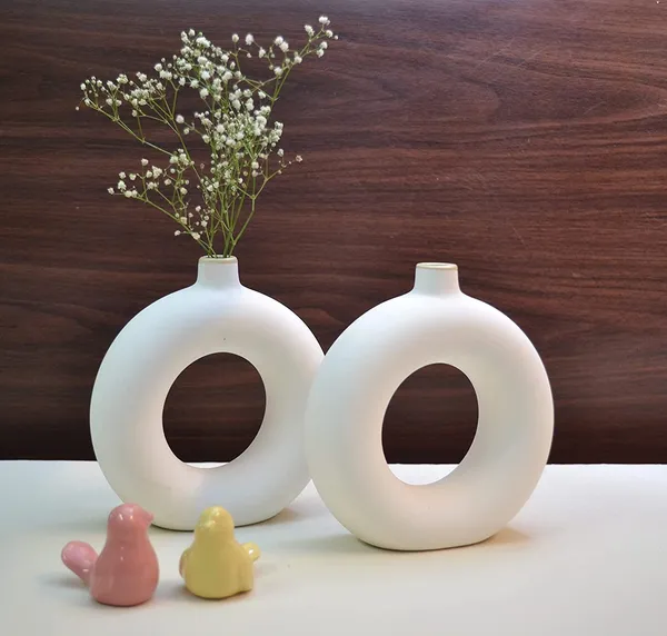Off_White_Double_White_Donut_Vase_Ceramic_Vase_(Set_of_2_pcs_6")_(Off_White_Double)