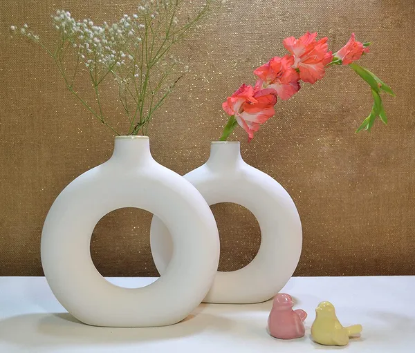 Off_White_Double_White_Donut_Vase_Ceramic_Vase_(Set_of_2_pcs_6")_(Off_White_Double)