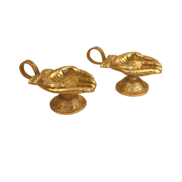 Brass_Gold_Hand_Shape_Brass_Oil_Diya_Pair,_Home_Decor,_Brass_Handicraft