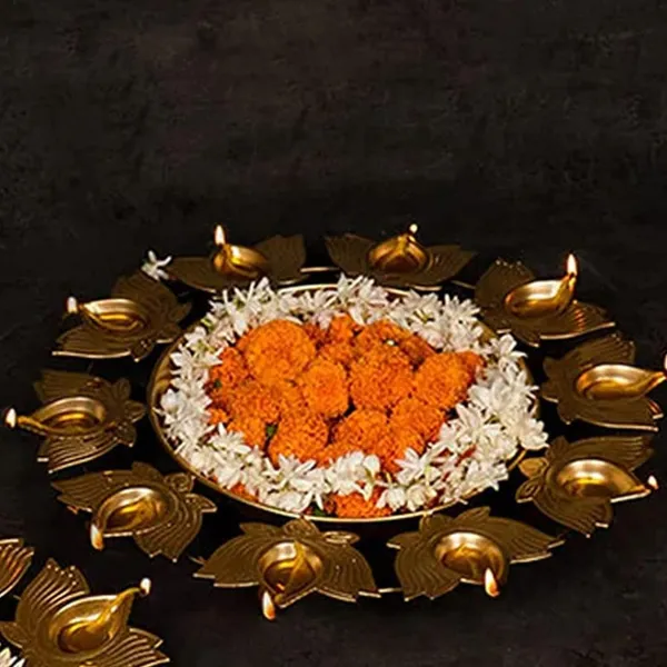 Lotus_Diya_Urli_Bowl_Gold_|_Pack_of_1_Pcs_(Medium_-13.5")
