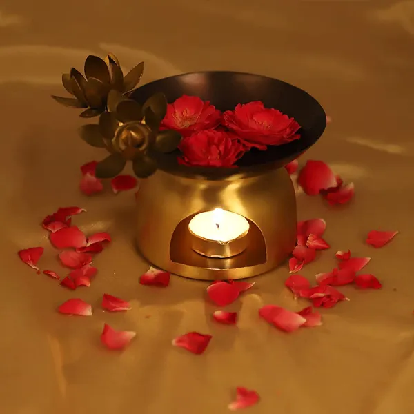 Golden_Aroma_Diffuser_for_Home_in_Brass_6"_with_Lotus_Flower_Decor_Gift_for_New_Home_Oil_Diffuser_for_Aromatherapy_Home_Decor_Item
